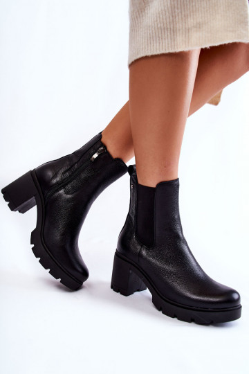 Bottes à plateforme Martine noires 2
