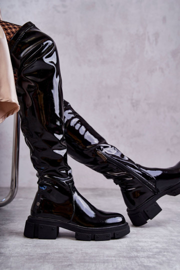 cuissardes à talons larges GOE noir