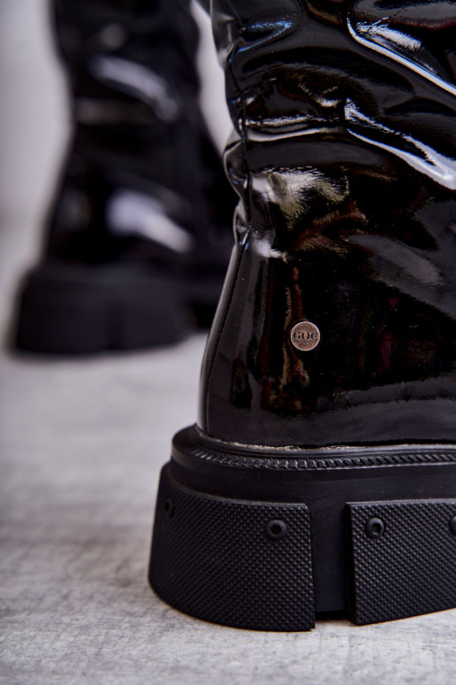 cuissardes à talons larges GOE noir cuissardes à talons larges GOE noir