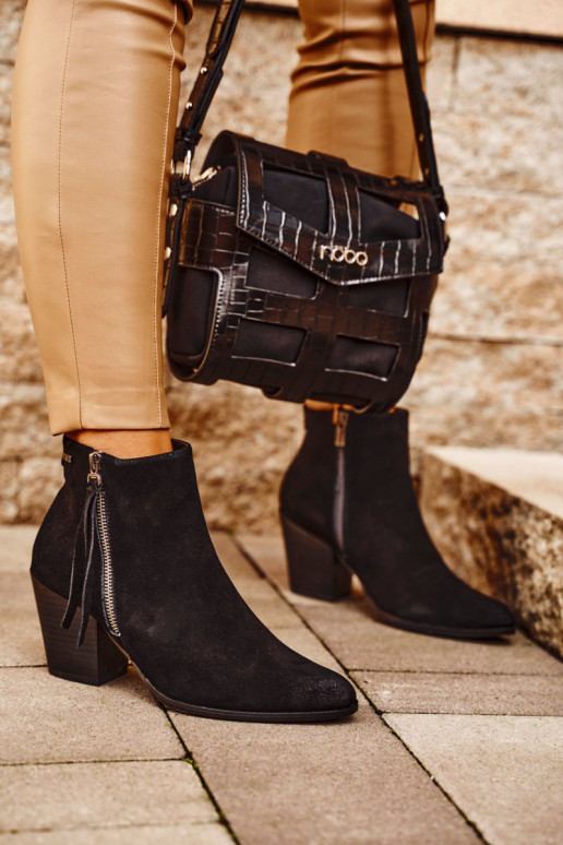 Bottines noires à talons hauts Big Star