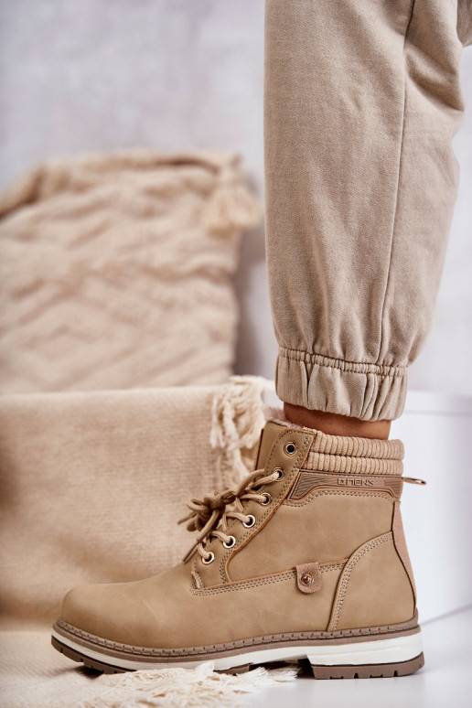 Bottines en ivoire Liv