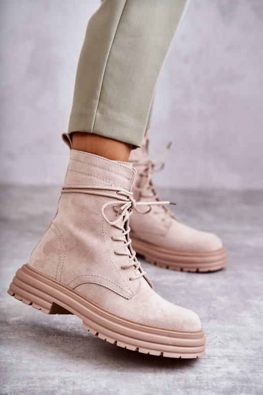 Bottines Afra beiges Bottines Afra beiges