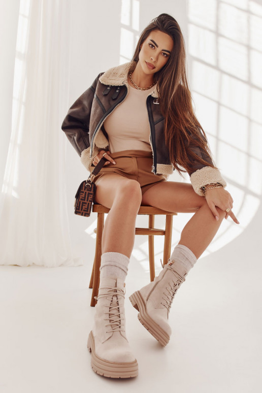 Bottines Afra beiges Bottines Afra beiges