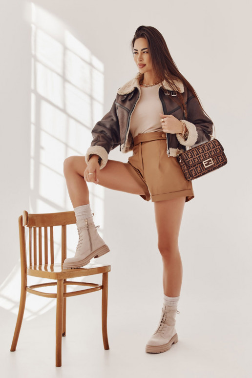 Bottines Afra beiges Bottines Afra beiges