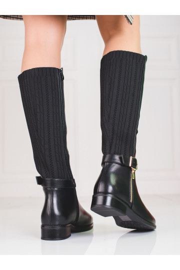 Chaussures en cuir noir... 2