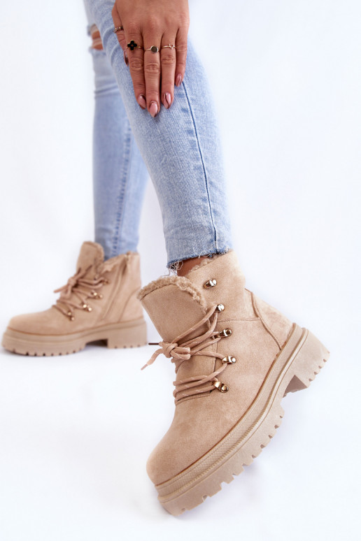 Bottines Bellita en daim beige Bottines Bellita en daim beige