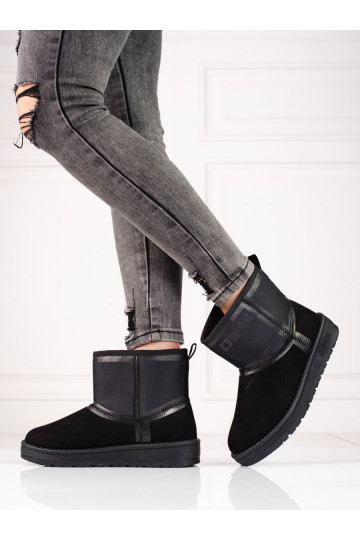 Bottes de neige femme en daim noir BIG STAR 2