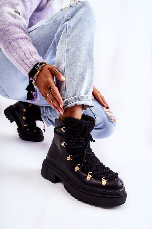 Bottines de couleur noire Arisa