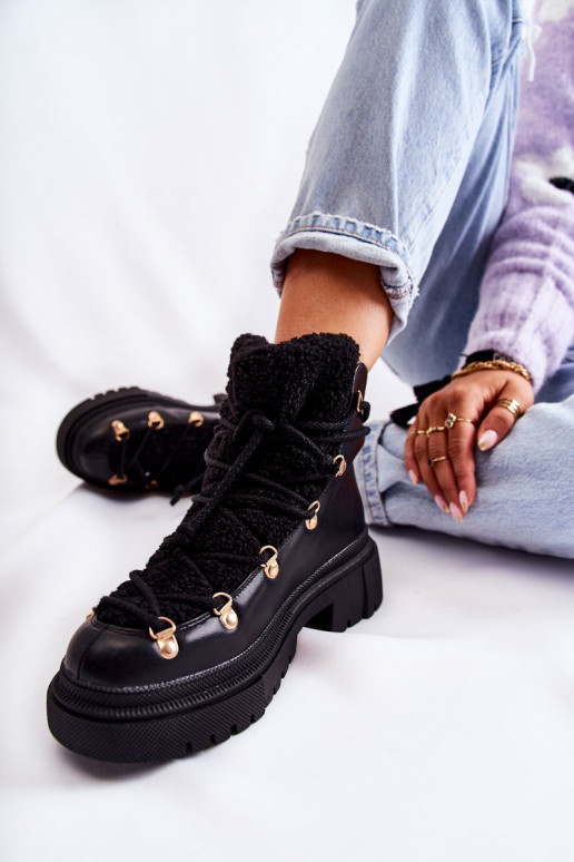 Bottines de couleur noire Arisa