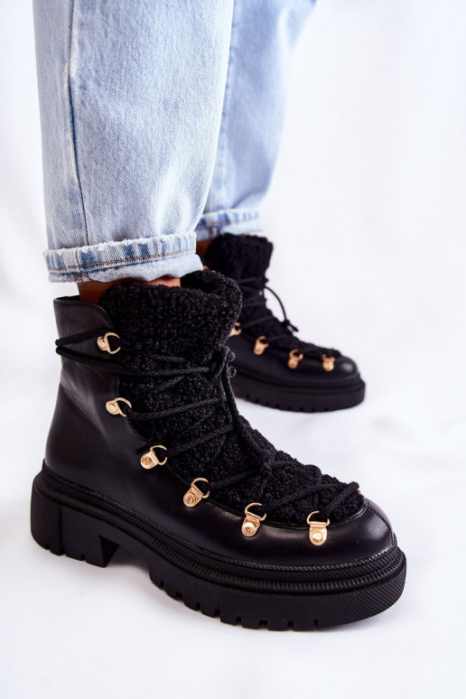 Bottines de couleur noire Arisa