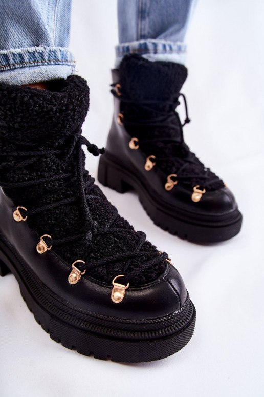 Bottines de couleur noire Arisa
