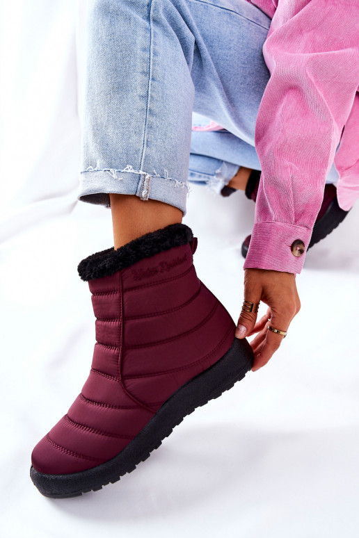 Bottes de neige bordeaux Mezyss