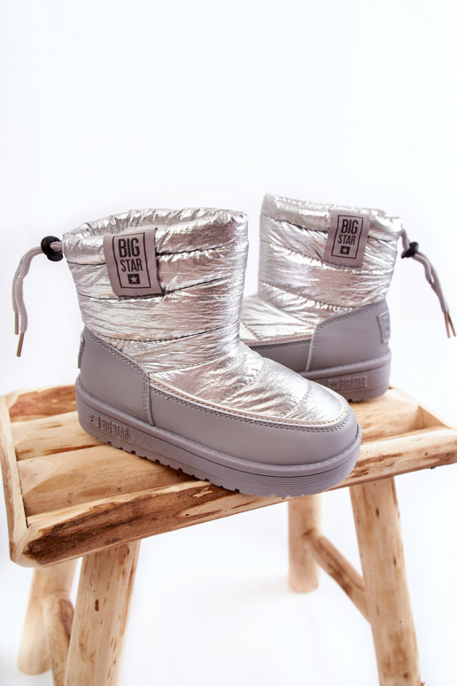Boots de neige enfant gris et argent Big Star