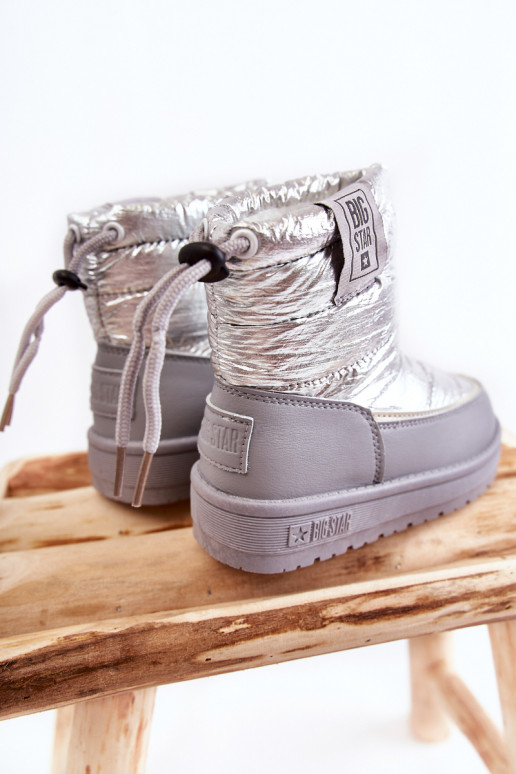 Boots de neige enfant gris et argent Big Star