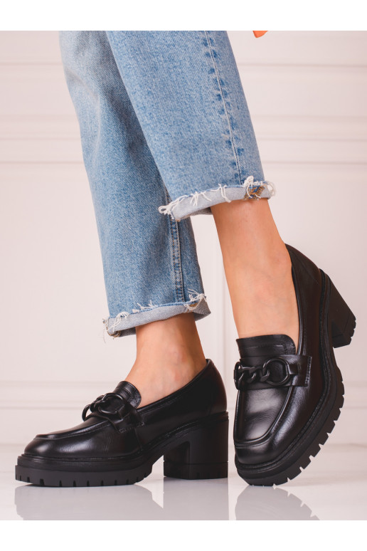 Mocassin Vinceza noir pour femme Mocassin Vinceza noir pour femme