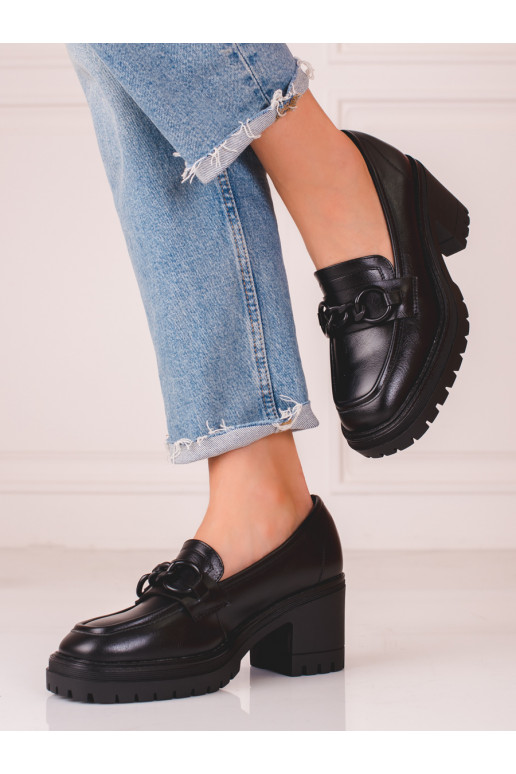 Mocassin Vinceza noir pour femme Mocassin Vinceza noir pour femme