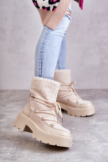 Bottes de neige bottes de sable avec réchauffement Sanna