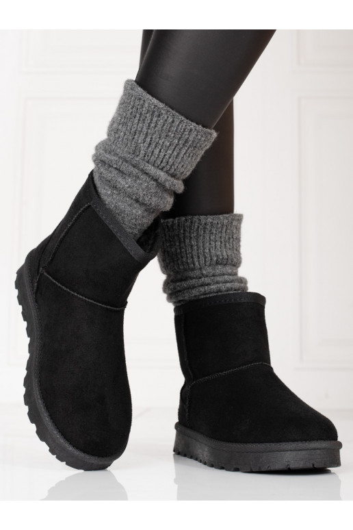 Bottes de neige chaudes noires Shelovet