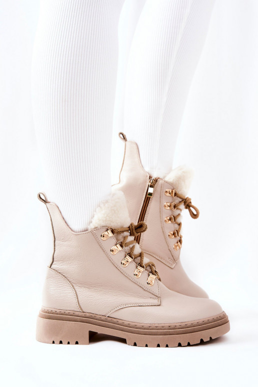 Bottines Khaleni pour femme en beige