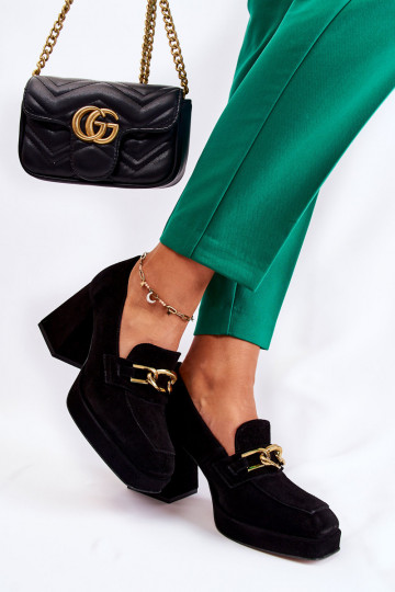 Bottines en daim noir par...