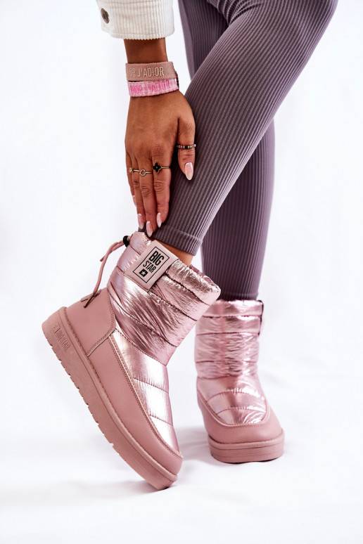 Bottines de neige chauffantes roses Big Star pour femme