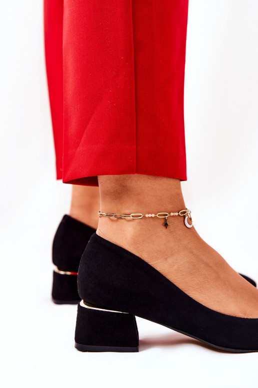 Chaussures femme en daim noir Chaussures femme en daim noir