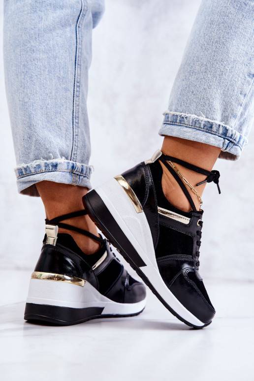 Chaussures de sport Rayana noires et blanches pour femme