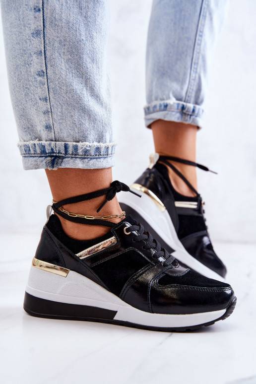 Chaussures de sport Rayana noires et blanches pour femme