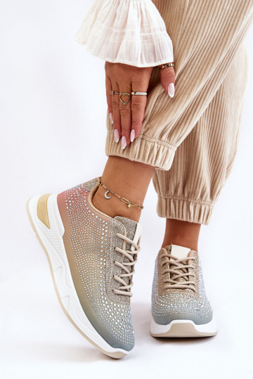 Baskets brillantes avec...