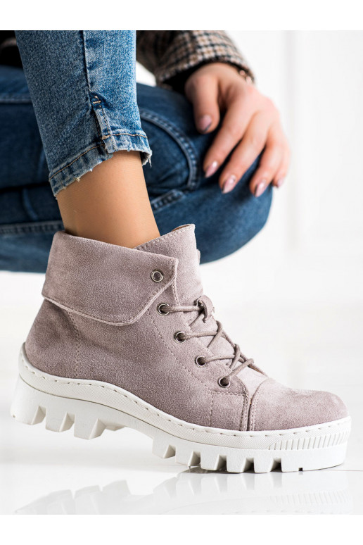 Boots femme violet clair S.Barski Boots femme violet clair S.Barski