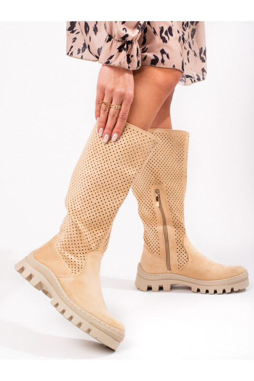 Chaussures longues pour femme Potocki couleur beige
