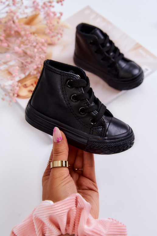 Chaussures de loisirs noires pour enfants Marney
