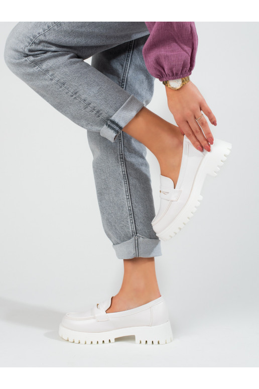 Chaussures blanches pour femmes Shelovet avec plateforme