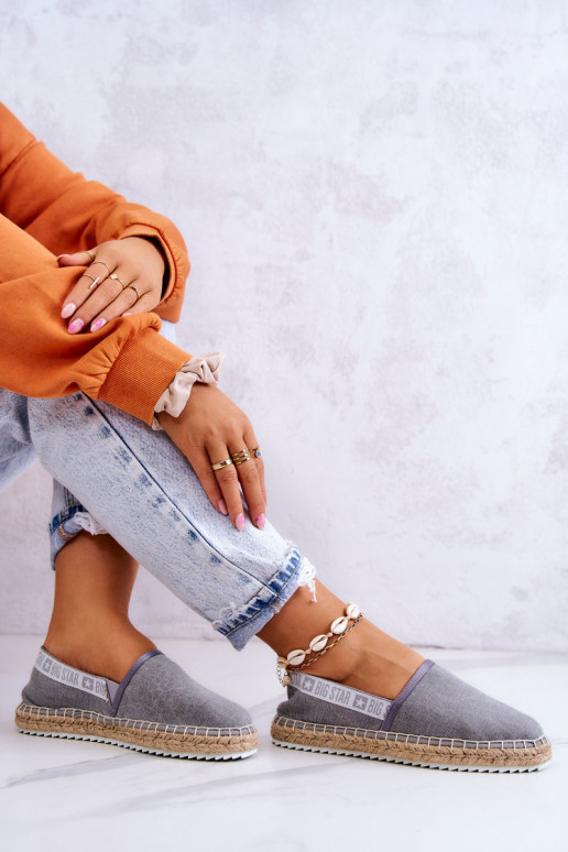 Espadrilles en tissu dans une superbe couleur gris Big Star