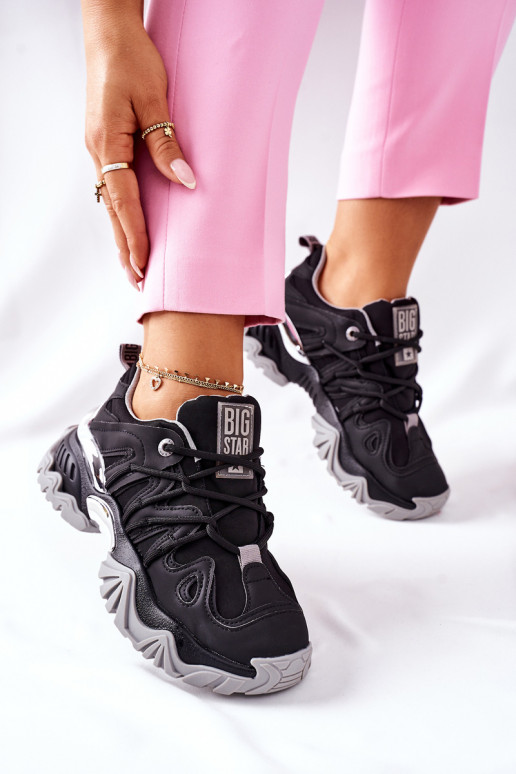 Chaussures style sport noires Memory...