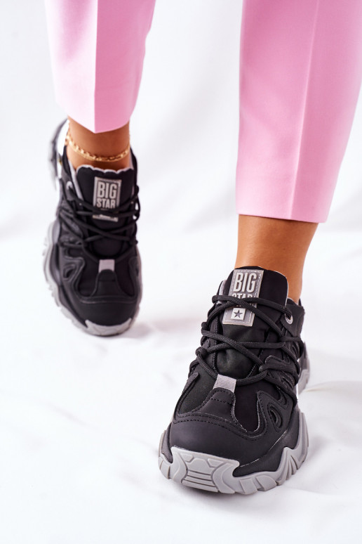 Chaussures style sport noires Memory...