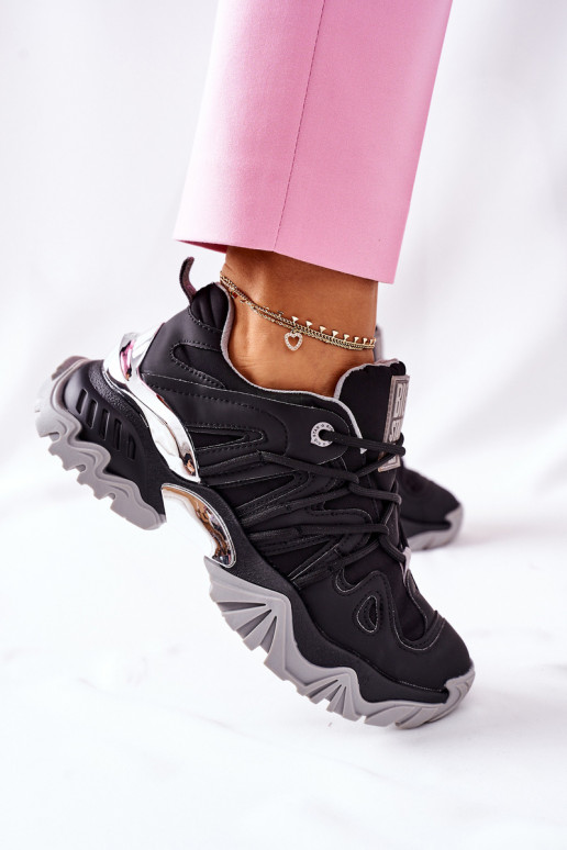 Chaussures style sport noires Memory...