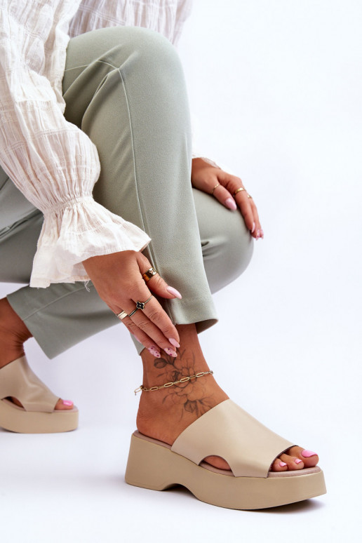 Chaussons femme couleur sable Lucami... Chaussons femme couleur sable Lucami...