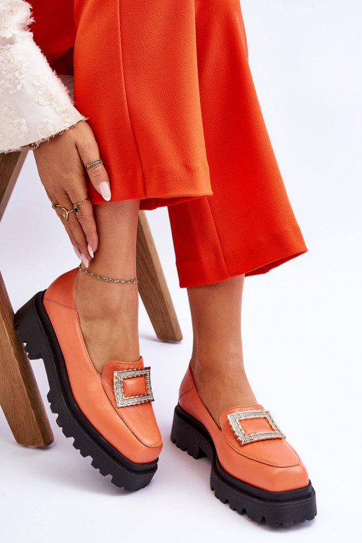 Mocassins couleur orange Agathe