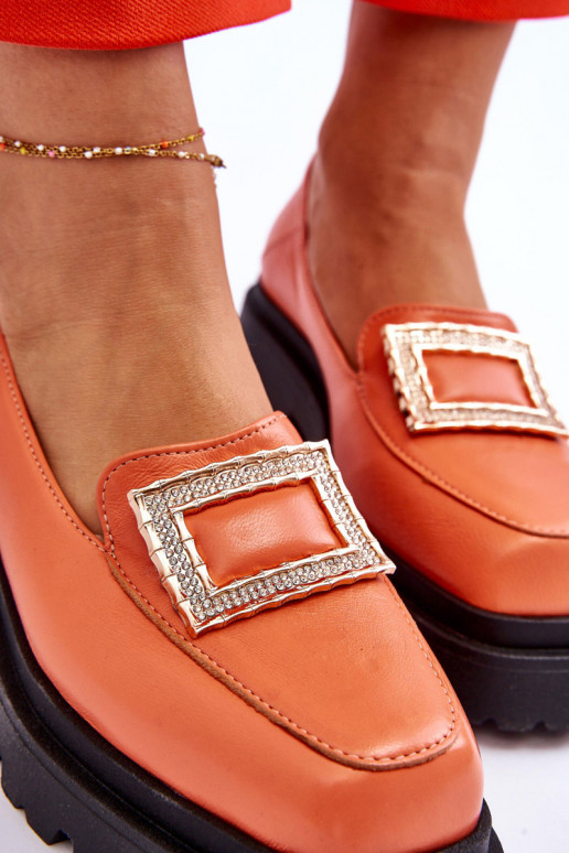 Mocassins couleur orange Agathe