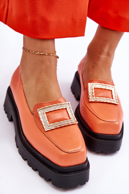 Mocassins couleur orange Agathe