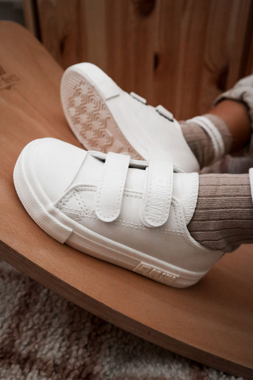 Chaussures de loisirs enfant blanches BIG STAR à fermetures adhésives