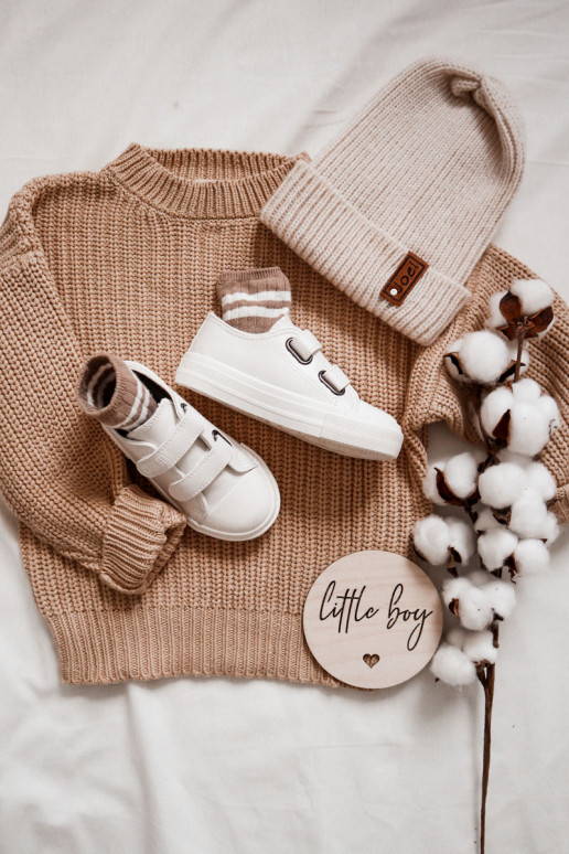 Chaussures de loisirs enfant blanches BIG STAR à fermetures adhésives