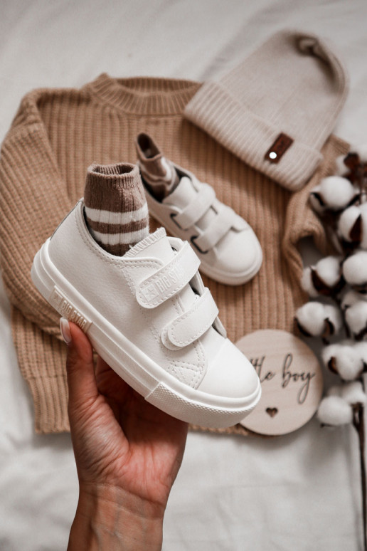 Chaussures de loisirs enfant blanches BIG STAR à fermetures adhésives