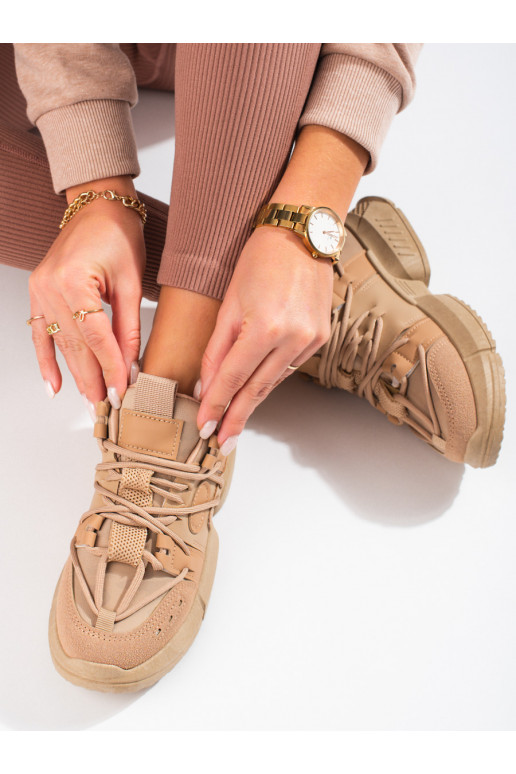 Chaussures de loisirs beiges Baskets...