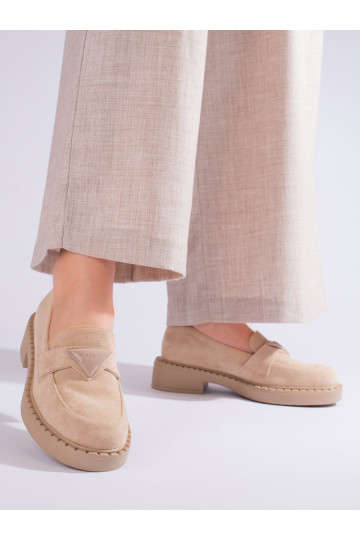 Mocassins Potocki beiges en...