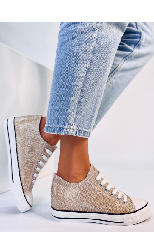 Chaussures à plateforme décontractées beiges