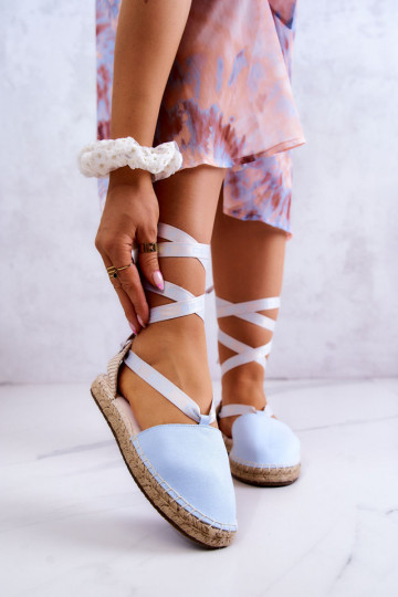 Espadrilles à lacets bleues Big Star