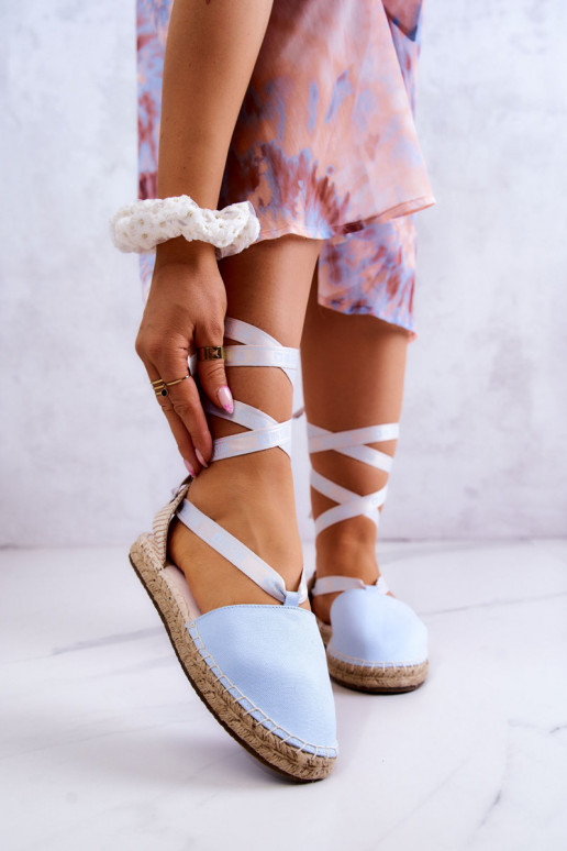 Espadrilles à lacets bleues Big Star