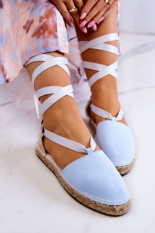 Espadrilles à lacets bleues Big Star